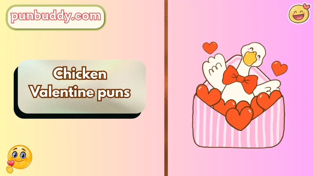Chicken Valentine puns