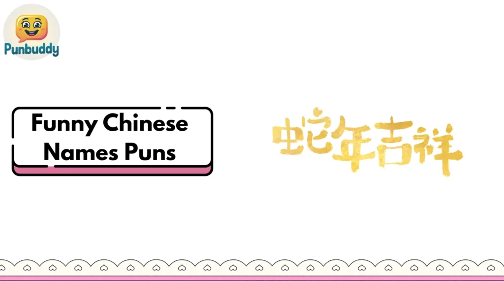 Funny Chinese Names Puns