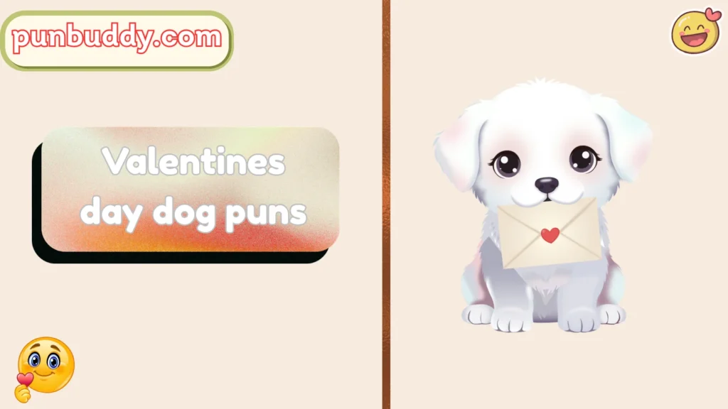 Valentines day dog puns